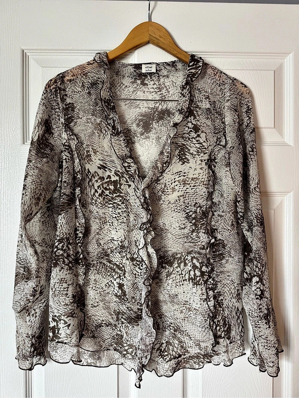 Wilfred Sensation Blouse - snake print, size S